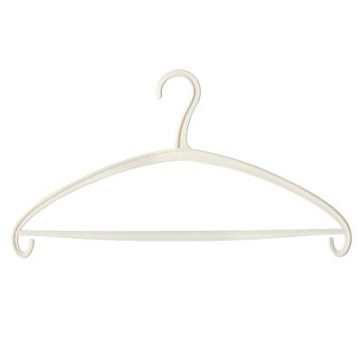 China Modern lightweight and easy to move white and pink plastic bow hangers for drying clothes with low price for sale