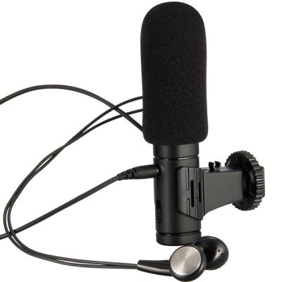 China Professional Mobile Phone External Microphone Video Camera Headset Microphone MIC-07 Interview Shotgun Microphone for sale