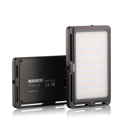 China Mini Mamen 120B Livestream Camera Video Recording Photography Light Bi Color Led Panel Light for sale