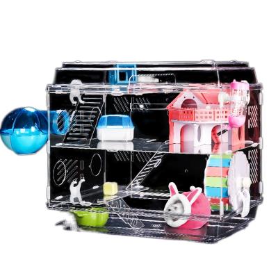 China Wholesale High Quality Small Animal Factory Pet House Hamster Cage Hamster Castle for sale