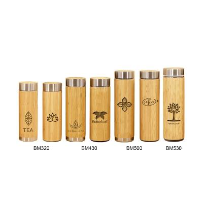 China Viable New Design Professional Bamboo Infused Hamster Bamboo Water Bottle Infuser Bottle Custom for sale