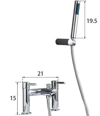 China Without Slide Bar Tub Faucet With Spout Handheld Shower Set UK High Quality Tub Shower Faucet for sale