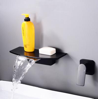 China Without Wide And Long Tub Mixer Set Wall Mount Sliding Bar Spout Embedded Box High Quality Bathtub Faucet for sale