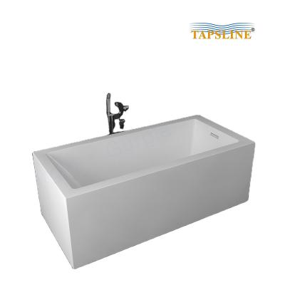 China Best Rectangle Eco - Friendly Material Acrylic Luxury Wash Tub For One Person Bathtub for sale