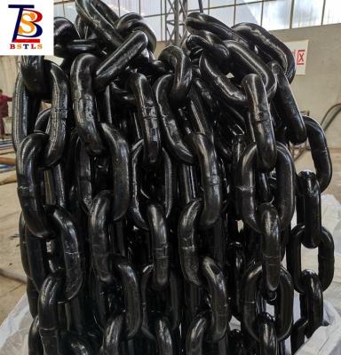 China Conveyor System Grade C Hardened Mining Around Steel Link Chain DIN22252 Standard for sale