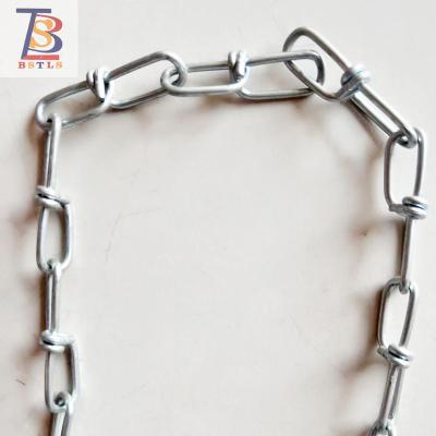 China DIN5686 Transmission Electro Galvanized Knotted Standard Chain Double Loop Chain High Quality Chain for sale