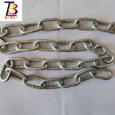 China Drag Chain Calibrated And Tested Grade 3 Round Steel Link Chain DIN766 Welded Link Chain for sale