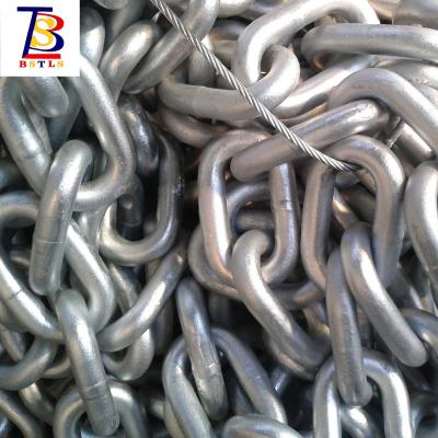 China Drag Chain Class U2 Studless Open Link Chain Boat Anchor Chain For Finish Boat for sale