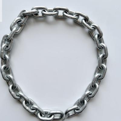 China Lifting Chain BSI Manufacturer Supply Marine Hardware Stainless Steel DIN766 Straight Link Chain 10*28mm for sale