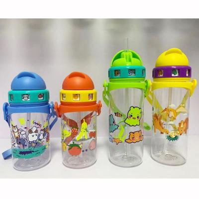 China 500ml BPA Tritan Kids Viable FREE Water Bottle Kids Plastic Straw Water Bottle for sale