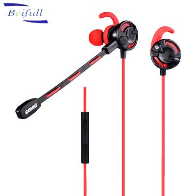 China Detachable Noise Reduction MIC 3.5mm Plug Somic G618 In Ear Video Gaming Earbuds Headset For PC PS XBOX ONE for sale