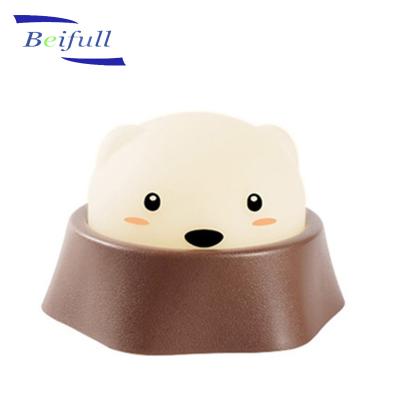 China Flashlight Baby Adjustable Popular Love USB Rechargeable Battered Hamster Led Toy Light Night Lamp for sale