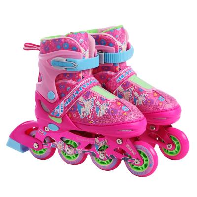 China Mesh Skate Adjustable Roller Skate Shoes and Children's Snap-In Integrated Roller Skates for sale