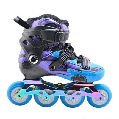 China Carbon proftle Gosome GX-1602A freestyle slalom skate for kids and kids speed skates integrated carbon fiber material for sale