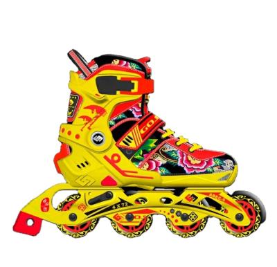 China Freestyle Professional Adjustable Slalom Gosome Height Integrated Speed ​​Skate For Kids Us2/us3-5/us6-8 for sale