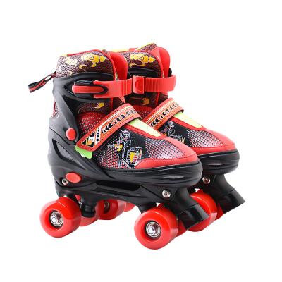 China Height Adjustable Outdoor Quad Speed ​​Roller Skate With PU Snap Wheel For Kids 26-29 for sale