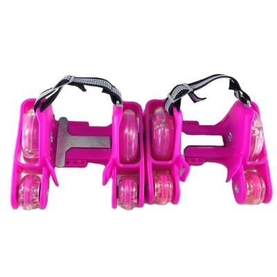 China CE EN71 Approved Latest Design 76mm Stylish Flashing Roller Skate Inline Wheels for sale