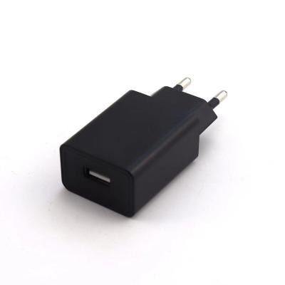 China Free Printed Mobile Phone Logo EU Plug 5V 1A European USB Power Adapter Wall Travel Charger For Smart Phone for sale