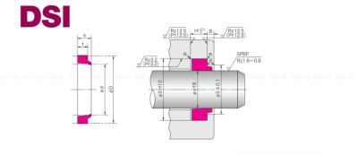 China Oorspronkelijke DSI Hydraulische stofdicht  U81 Materiaal oliecilinderdicht Te koop