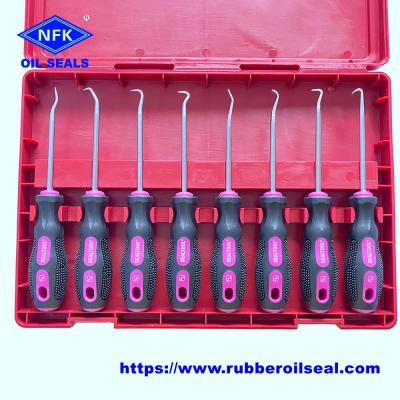 China Material de aço fundido Selo de óleo Ferramentas de mão Instalação de selos 8PCS Kit de ferramentas de remoção de selos à venda