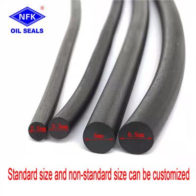 China NFK Rubber O-Ring Seals NBR FKM Silicone EPDM HNBR ORing Nitrile FKM Silicium Ronde O Ring Strip Te koop