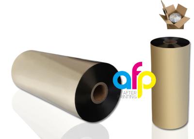 China Matte Gold Metallic Polyester Film , 24 Micron Polyester Laminating Film for sale