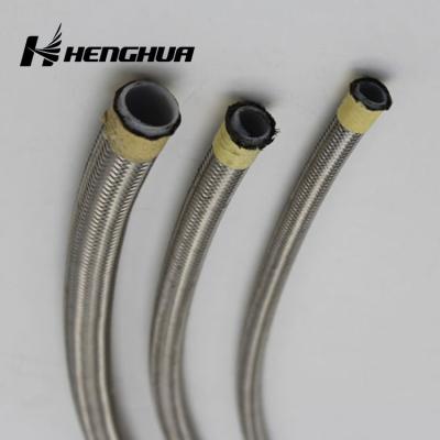 China Nylon Cotton Cover Braided Oil Hose Fule Rubber Hose Line en venta