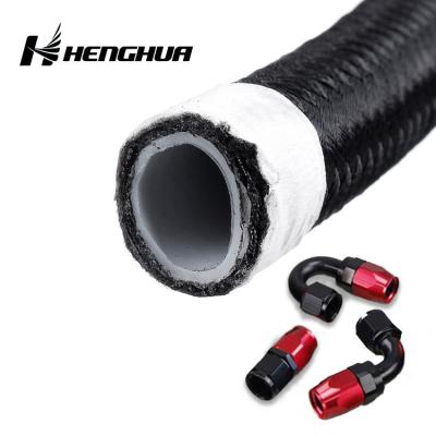 China Nylon Stainless Steel Braided Oil Hose TPFE Oil Gas Fuel Line Rubber Hose for sale