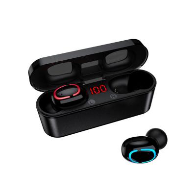 China Portable Mini TWS Bluetooth Earphones 5.0 9D Stereo Sound Wireless Earbuds Headsfree Sport Headset LED Power Display for sale