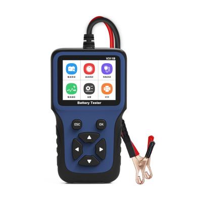 China Factory Price 12V 24V Universal Universal Vehicle Tools Colorful Display Automotive Battery Tester Car Battery Analyzer for sale