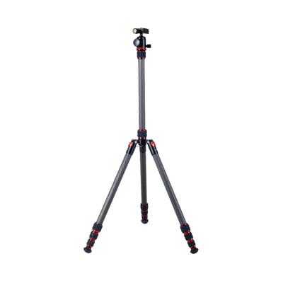 China Hot Selling Camera Pan Flexible Camera Phone Tripod Carbon Fiber T555 Carbon Fiber Foot Tube Aluminum Alloy for sale