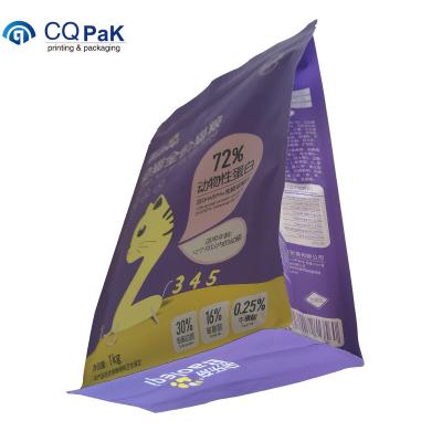 China New Design Moisture Proof Reseal Pet Food Bag Dog Cat Food Packaging Reusable for sale