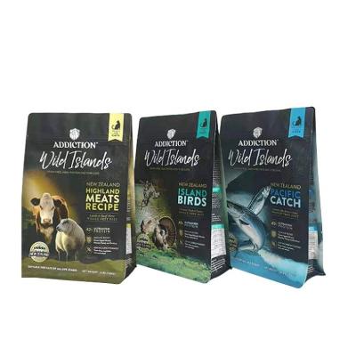 China Custom Odorless Print Logo Flat Bottom Pet Food Moisture Proof Bag Wholesale Printed for sale