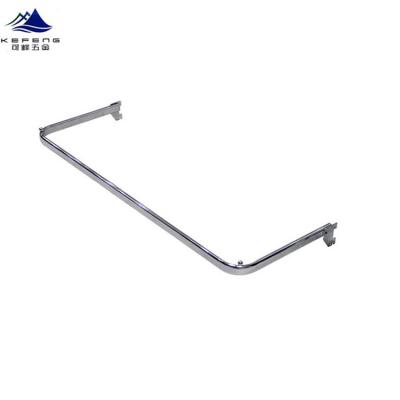 China Garment Shops Showing Right Side Decorative U-Shaped Slotted Hanging Clothes Shelf Bracket for sale