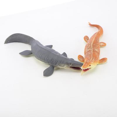 China Education Marine Life TPR Silicone Shark Fish Simulation Model Animals Various Squeeze Squishy Toy for sale