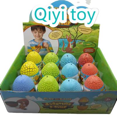 China Plastic Crafts Plastic Dino Egg Set Toy Includes 12 Eggs With Dinosaur More Animals Surprise Animals Toys For Girls And Boys for sale