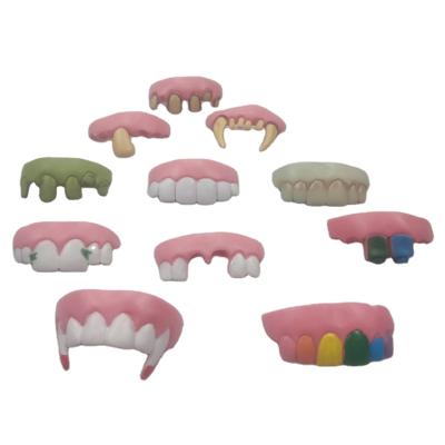 China Party Props Spoof Plastic Pranks Plastic Plastic Soft Festival Vampire Pranks Funny Awesome Glow Up Dentures for sale