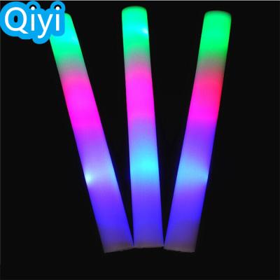 China Three Functions: Flash Bulk LED Foam Sticks Glow Sticks With 3 Modes Flashing Party Supplies Customized Logo Glow Up Stick for sale