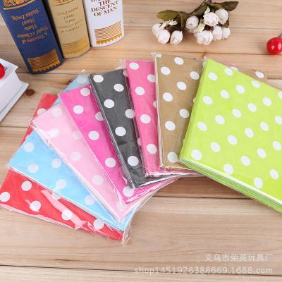 China Customization Fancy Paper Napkins Disposable Color Paper Napkins for sale