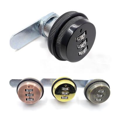 China Zinc Alloy Keyless Cam Lock Combination Cam Lock with 3/4