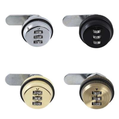 China Zinc Alloy Mailbox Keyless Keyless Cabinet Lock Password Cam Combination Lock 3 Digit Cam Locks For Mailbox Cabinet Door for sale