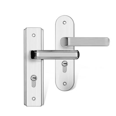 China Stainless Steel Interior Door Lock Living Room Bedroom Bathroom Door Handle Lock for sale