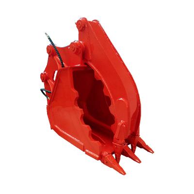 China Mini 3 Ton Excavator Hydraulic Rock Grab Bucket Demolition Attack for sale