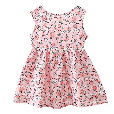 China Sleeveless Polyester Little Girl's Floral Sheepskirt (Polyester) for sale