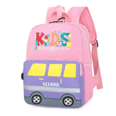 China 2023 new small canvas car backpack waterproof large capacity shoulder bag anti-stray boys and girls for sale