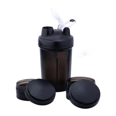 China Gym Stocked Logo Rose Gold Visible Spring Ball Custom Printing Mug Mixer Mixing Shaker Bottle for sale