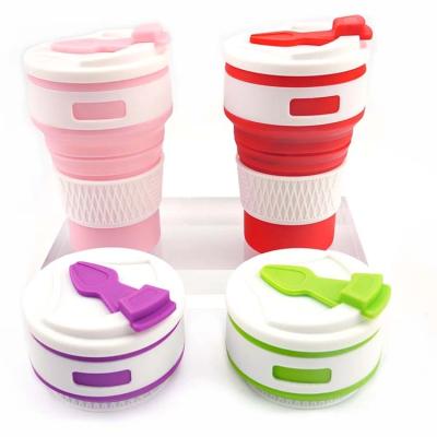 China Viable Silicone Cups Bottle Tumbler Drinking Cup Silicon Folding Mixing Cup for sale