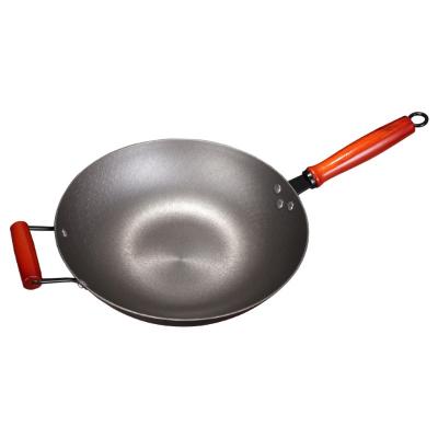 China Factory Direct Sale Viable Chinese Commercial Stainless Steel Wok Cookware Wok Handles With Rivets for sale