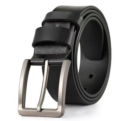 China Wear-resistant and durable business manufacturer direct sales needle buckle leather belt leisure leather belt for men for sale