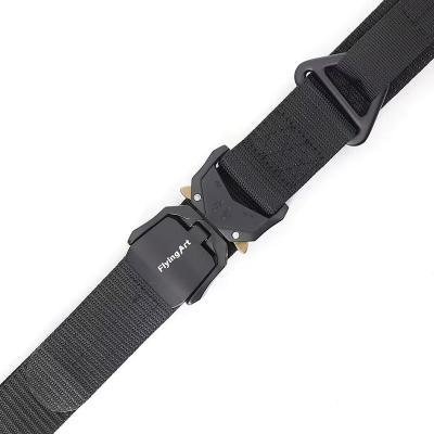 China Polyester fiber manufacturer's tactical outdoor belt as training pants, belt, armed wear-resistant and durable for men and women for sale